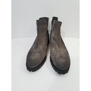 Vince Women's Gray Suede Bootie Shoe Size 11M EUC Water Repellent